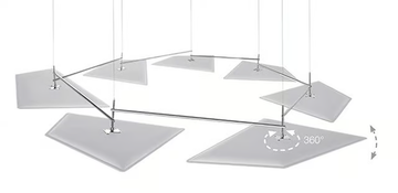 FLAP CHAIN - Trevira® CS hanging acoustic panel by Caimi Brevetti - view 3